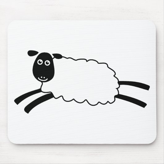 Tapis De Souris Moutons heureux (Devant)