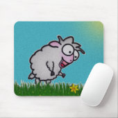 Tapis De Souris Moutons heureux Mousepad (Avec souris)
