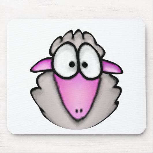 Tapis De Souris Moutons Mousepad de bande dessinée (Devant)