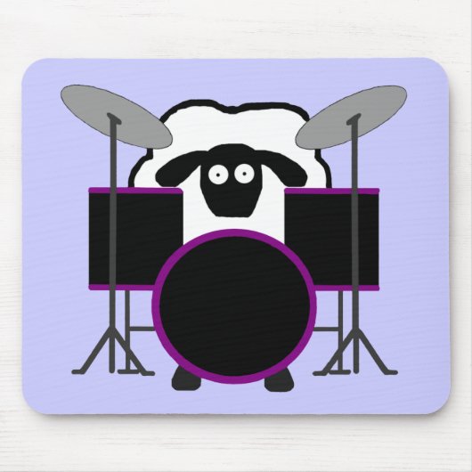 Tapis De Souris Moutons Mousepad de batteur (Devant)