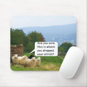 Tapis De Souris Moutons Mousepad de point de baisse (Avec souris)