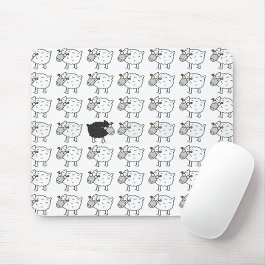 Tapis De Souris Moutons noirs (Avec souris)