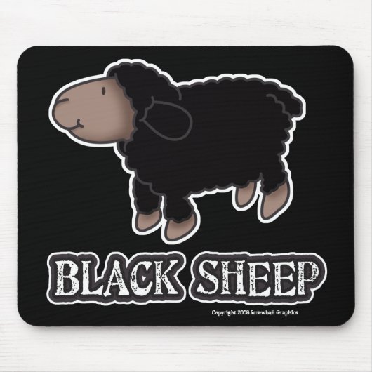 Tapis De Souris Moutons noirs Mousepad (Devant)