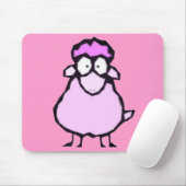 Tapis De Souris Moutons roses Mousepad (Avec souris)