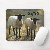 Tapis De Souris Moutons Suffolis Mouton Lard Jour Soleil Bricolage (Avec souris)