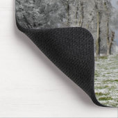 Tapis De Souris Moutons sur une colline gelée (Coin)
