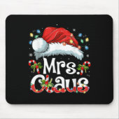Tapis De Souris Mr And Mrs Claus Couples Matching Christmas Pajama (Devant)