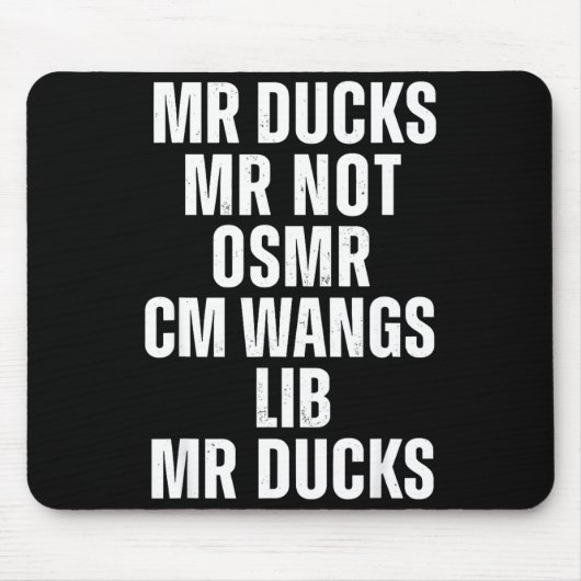 Tapis De Souris Mr Ducks Mr Not Duck Joke Phonetic Puzzle (Devant)