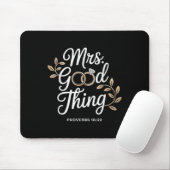 Tapis De Souris Mrs Good Thing Christian Proverbs Christian Couple (Avec souris)