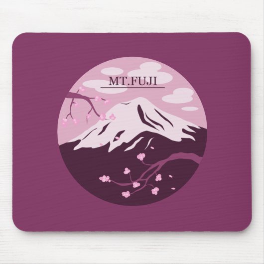 Tapis De Souris Mt. Fuji (rose) (Devant)