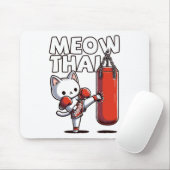 Tapis De Souris Muay Thai Cat (Avec souris)