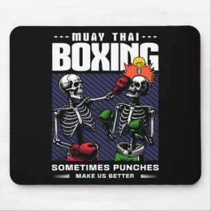 Tapis De Souris Muay Thai Fighter Mixed martial art Vintage Funny 
