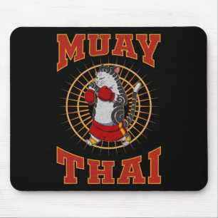 Tapis De Souris Muay Thai Thaïlande Poing Anneau Genou Technique d