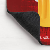 Tapis De Souris Mug de bière en mousse sur Grunge Red Abstrait Arr (Coin)