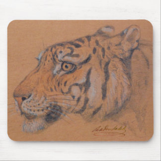 Tapis De Souris Muismat "Tigerhead" de Raden Saleh®