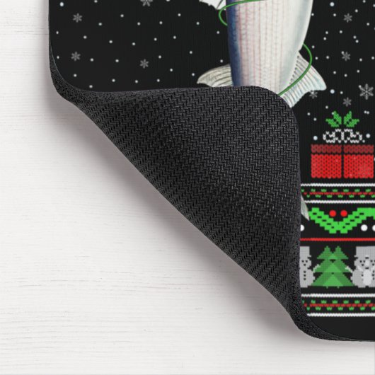 Tapis De Souris Mullet Fish Lover Matching Ugly Mullet Christmas T (Coin)