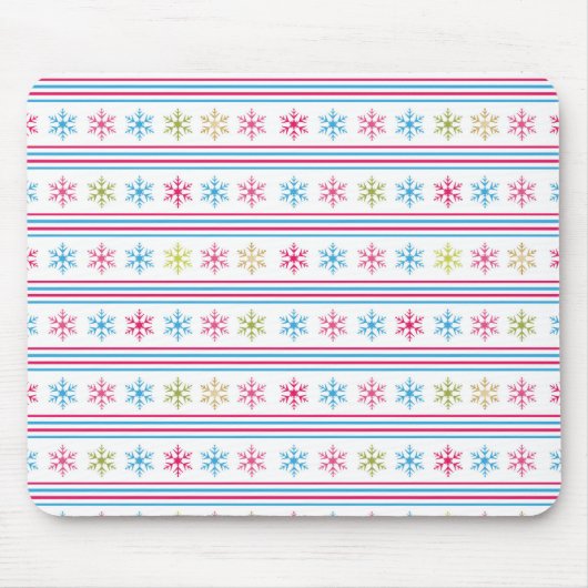 Tapis De Souris Multi-color snowflakes (Devant)