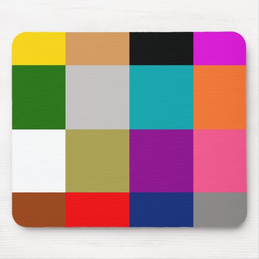 Tapis De Souris Multicolored Bold Color Blocks Design (Devant)
