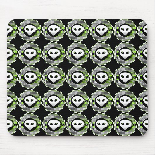 Tapis de souris multiple Alien TV Round noir (Devant)
