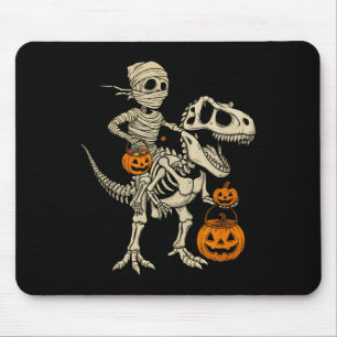 Tapis De Souris Mummy Skeleton équitation Dinosaur T Rex Enfants g