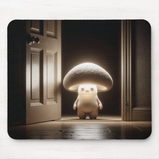 Tapis De Souris Munchkin de champignons qui brille dans une porte (Devant)