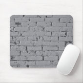 Tapis De Souris Mur de briques peint en gris clair (Avec souris)