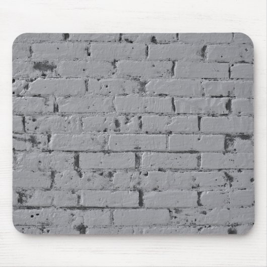 Tapis De Souris Mur de briques peint en gris clair (Devant)