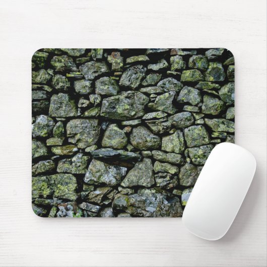 Tapis De Souris "Mur de pierre" Art Mousepad (Avec souris)