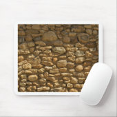 Tapis De Souris Mur de pierre rustique (Avec souris)