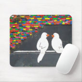 Tapis De Souris mur d'oiseau de brique : mur de graffiti (Avec souris)