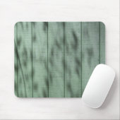 Tapis De Souris Mur en bois vert rustique avec les ombres (Avec souris)