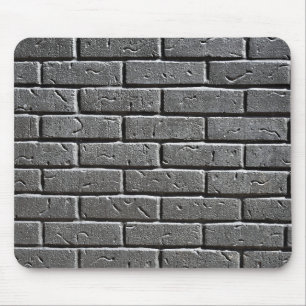 Tapis De Souris Mur en brique de charbon de bois texturé