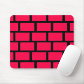 TAPIS DE SOURIS MUR EN BRIQUE ROUGE (Avec souris)