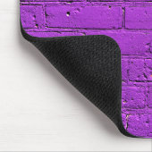 Tapis De Souris Mur en brique violet peint (Coin)