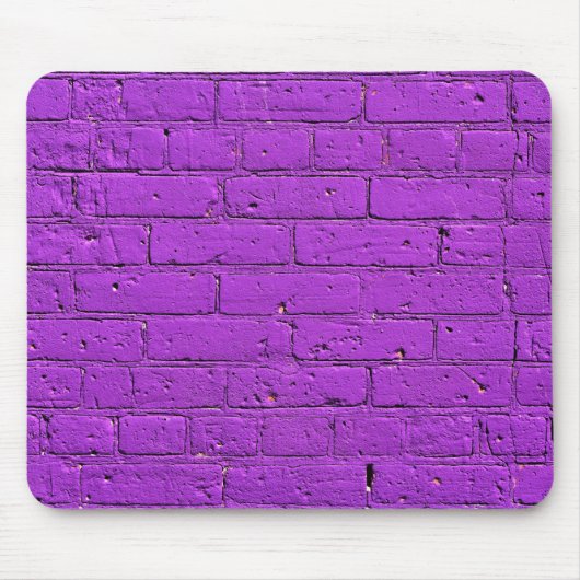 Tapis De Souris Mur en brique violet peint (Devant)
