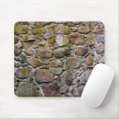 Tapis De Souris Mur en pierre antique (Avec souris)