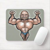 Tapis De Souris Muscle Dude (Avec souris)