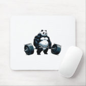 Tapis De Souris Muscle Gym Panda Bodybuilder Poids Motivat (Avec souris)