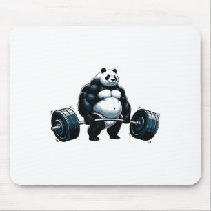 Tapis De Souris Muscle Gym Panda Bodybuilder Poids Motivat