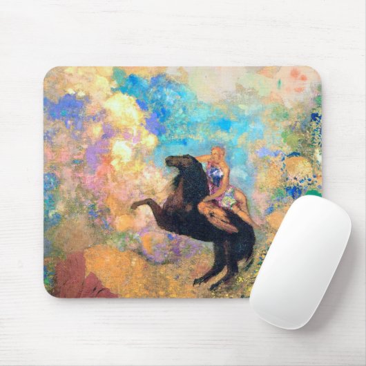 Tapis De Souris Muse sur Pegasus, Redon (Avec souris)