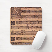 Tapis de souris musical de la feuille de chant gré (Avec souris)