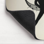 Tapis de souris musical doré pour danse jazz (Coin)