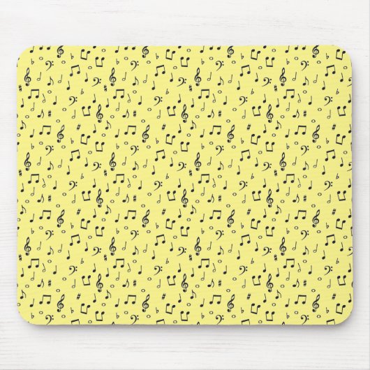 Tapis De Souris Musical Noir  (Devant)