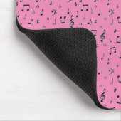 Tapis De Souris Musical Noir (Coin)