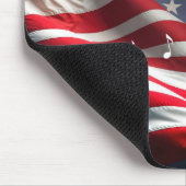 Tapis De Souris Musical Notes Floating On an American Flag (Coin)
