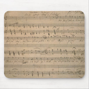 Tapis De Souris Musique ancienne sur feuilles de 1822, Chant du vi