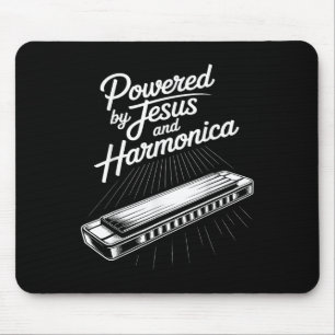 Tapis De Souris Musique Chrétienne Alimentée Par Jésus Et L'harmon