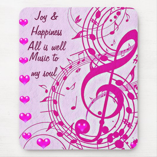 Tapis De Souris Musique d'amour_ (Devant)