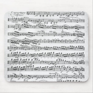 Tapis De Souris Musique de feuille pour l'ouverture à 'Egmont