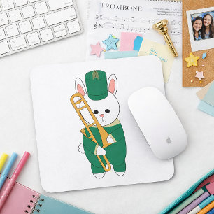 Tapis De Souris Musique de lapin en marche fantaisiste Trombone Ve